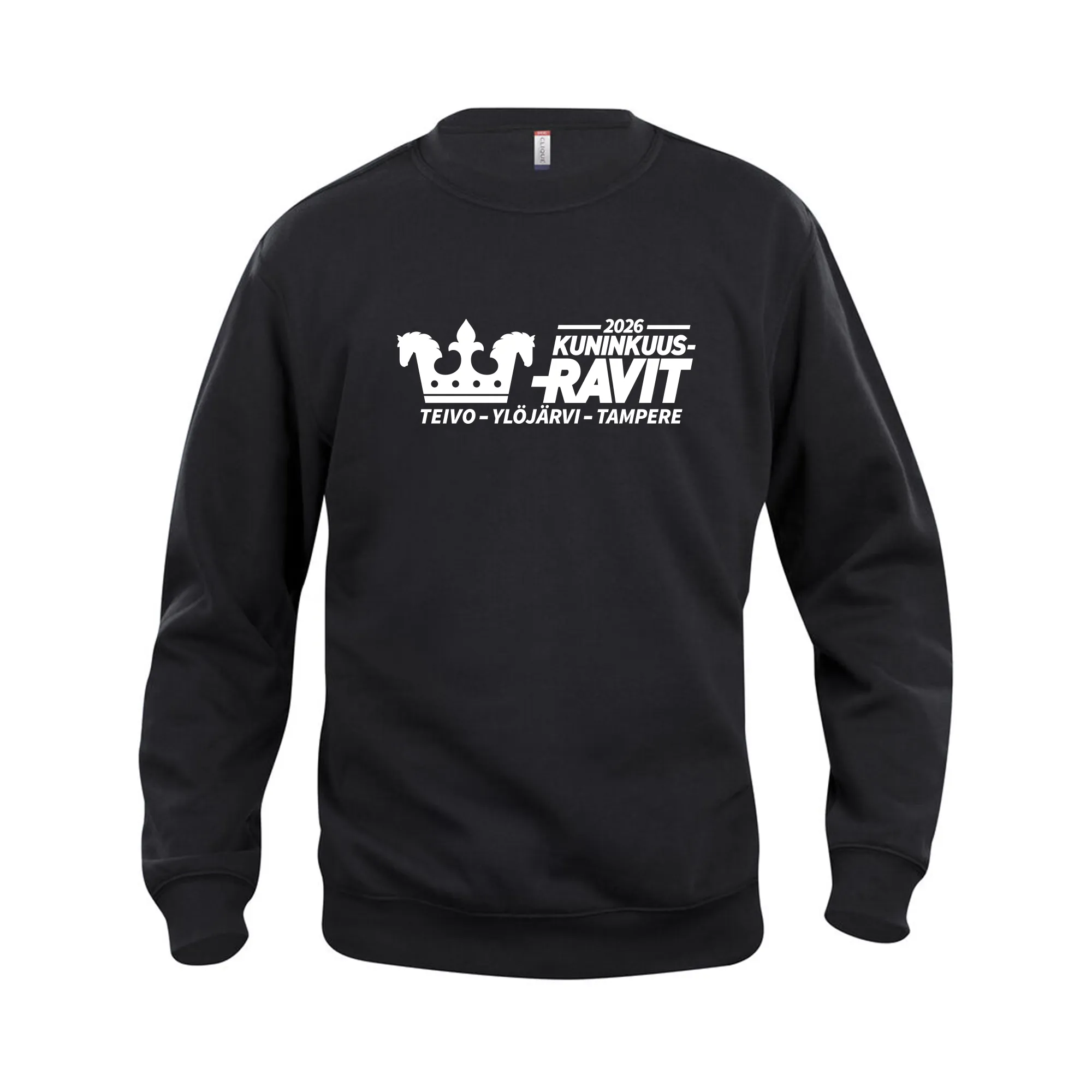 Collegepaita, unisex, paikkakuntalogolla