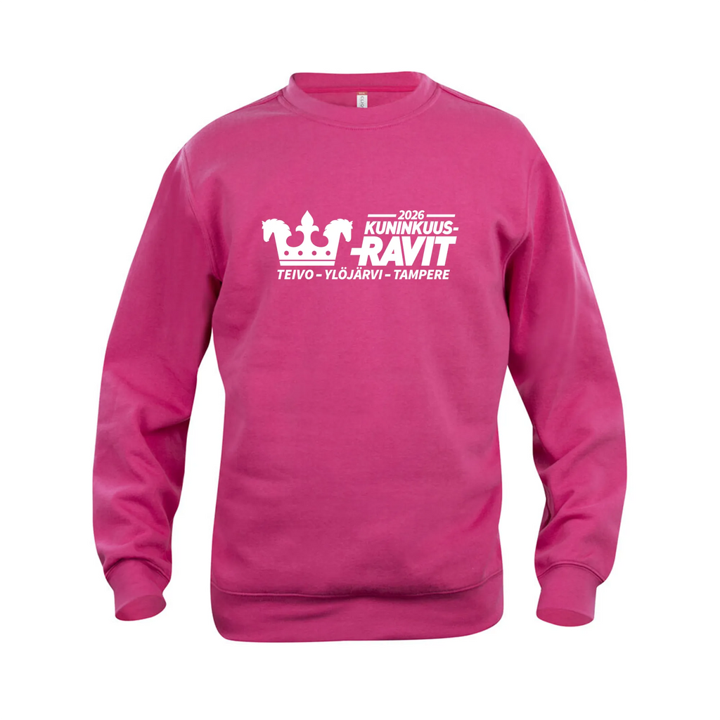 Collegepaita, unisex, paikkakuntalogolla