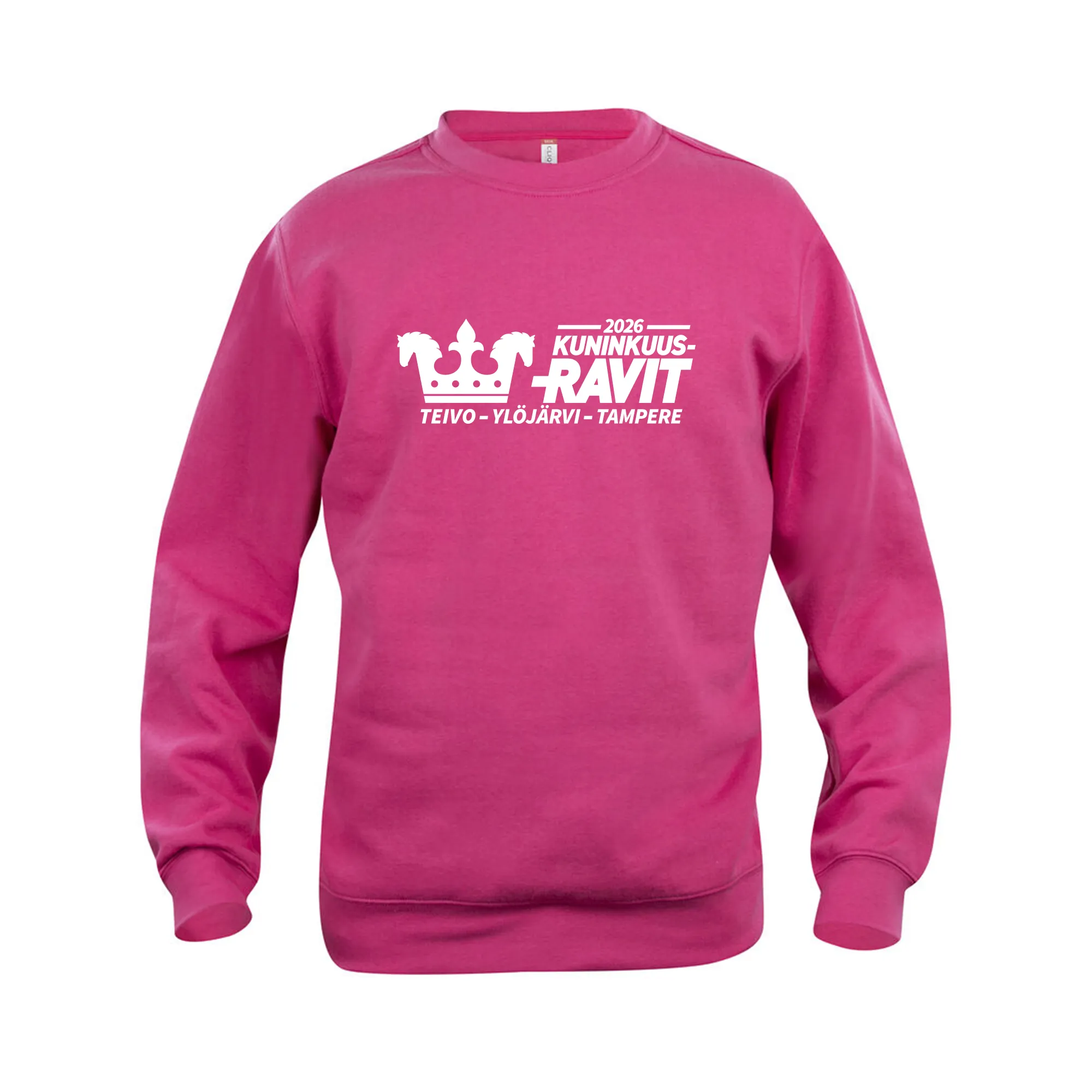 Collegepaita, unisex, paikkakuntalogolla