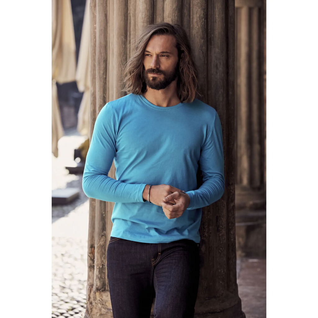 Pitkähihainen T-paita, unisex, paikkakuntalogolla