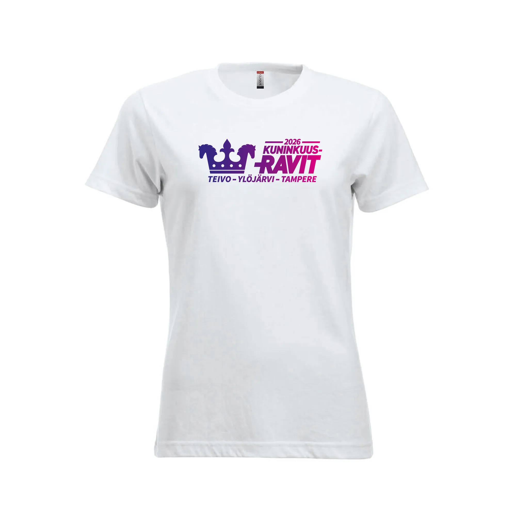 T-paita, naisten, paikkakuntalogolla